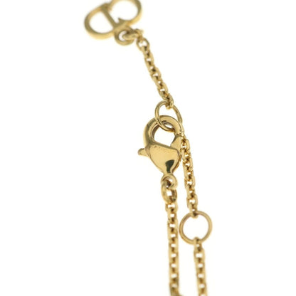 Dior Clair D Lune CD Logo Rhinestone Bracelet Gold — view 6