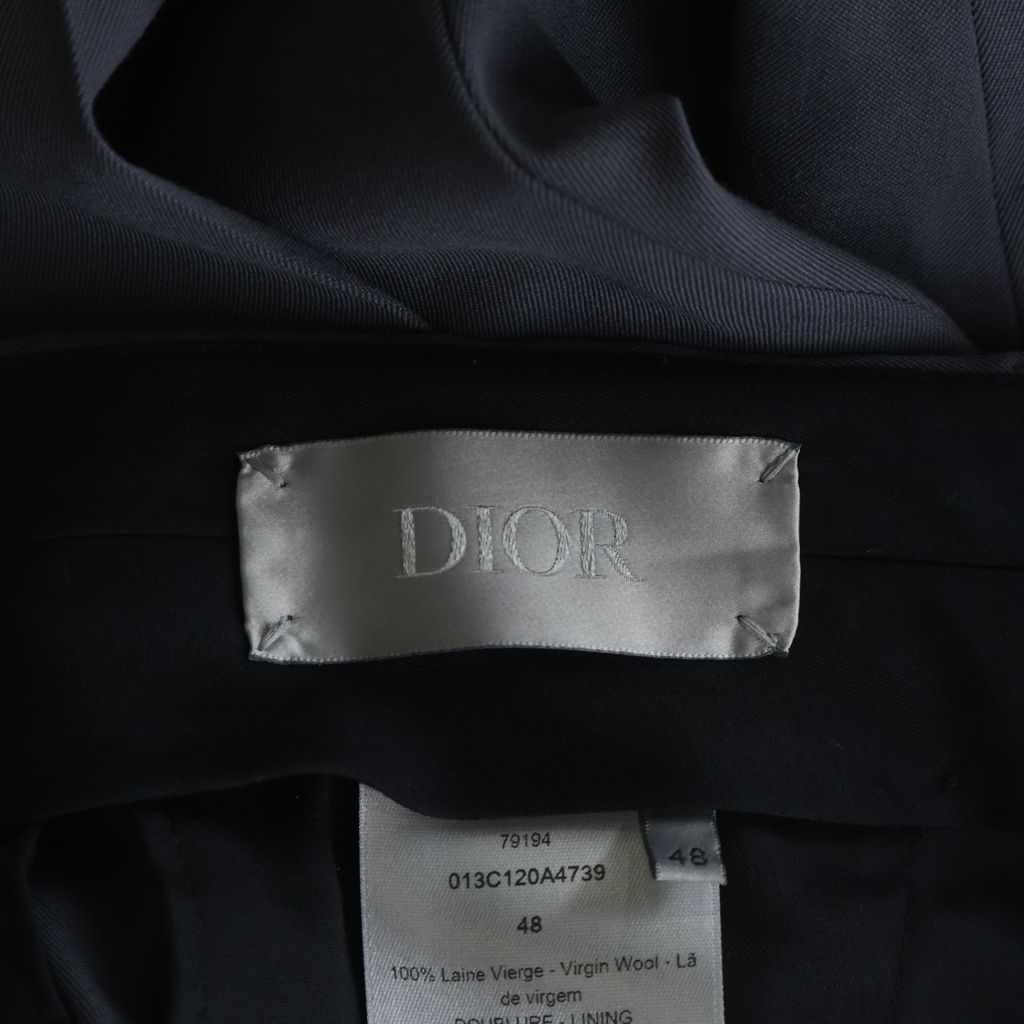 Dior Homme Wool Trousers Pants Gray — view 7