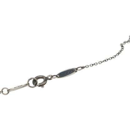 Tiffany & Co Open Heart Necklace Pink Saffiano Silver — view 5