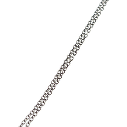 Tiffany & Co Open Heart Necklace Pink Saffiano Silver — view 4