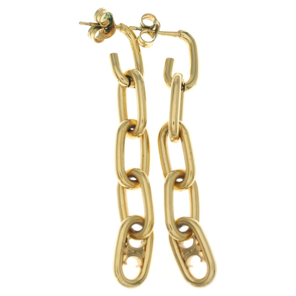 Celine Triomphe Earrings Gold — view 2