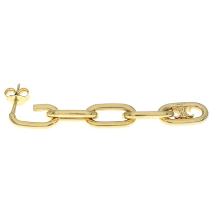 Celine Triomphe Earrings Gold — view 3