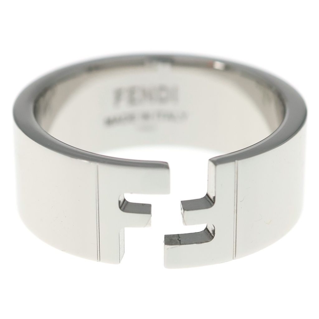 Fendi FF Logo Ring Silver