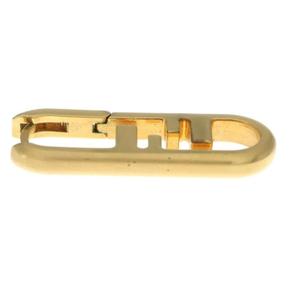 Fendi O-rock FF Logo Single Earrings Gold — view 3