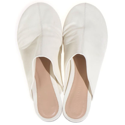 Bottega Veneta Leather Mules White 381 — view 4