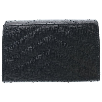 Saint Laurent Paris Stitch Monogram Small Envelope Wallet Card Case Black — view 2