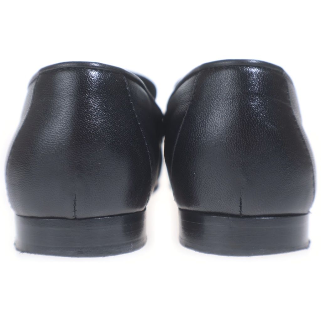 Chanel Chain Loafers Black 37c with CC Logo Charm — view 3