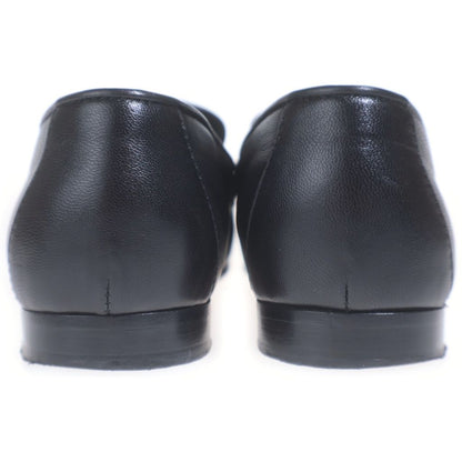 Chanel Chain Loafers Black 37c with CC Logo Charm — view 3