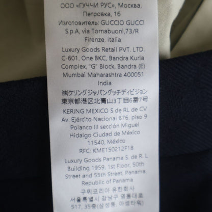 Gucci GG Wool Pants Trousers Navy 38 — view 8