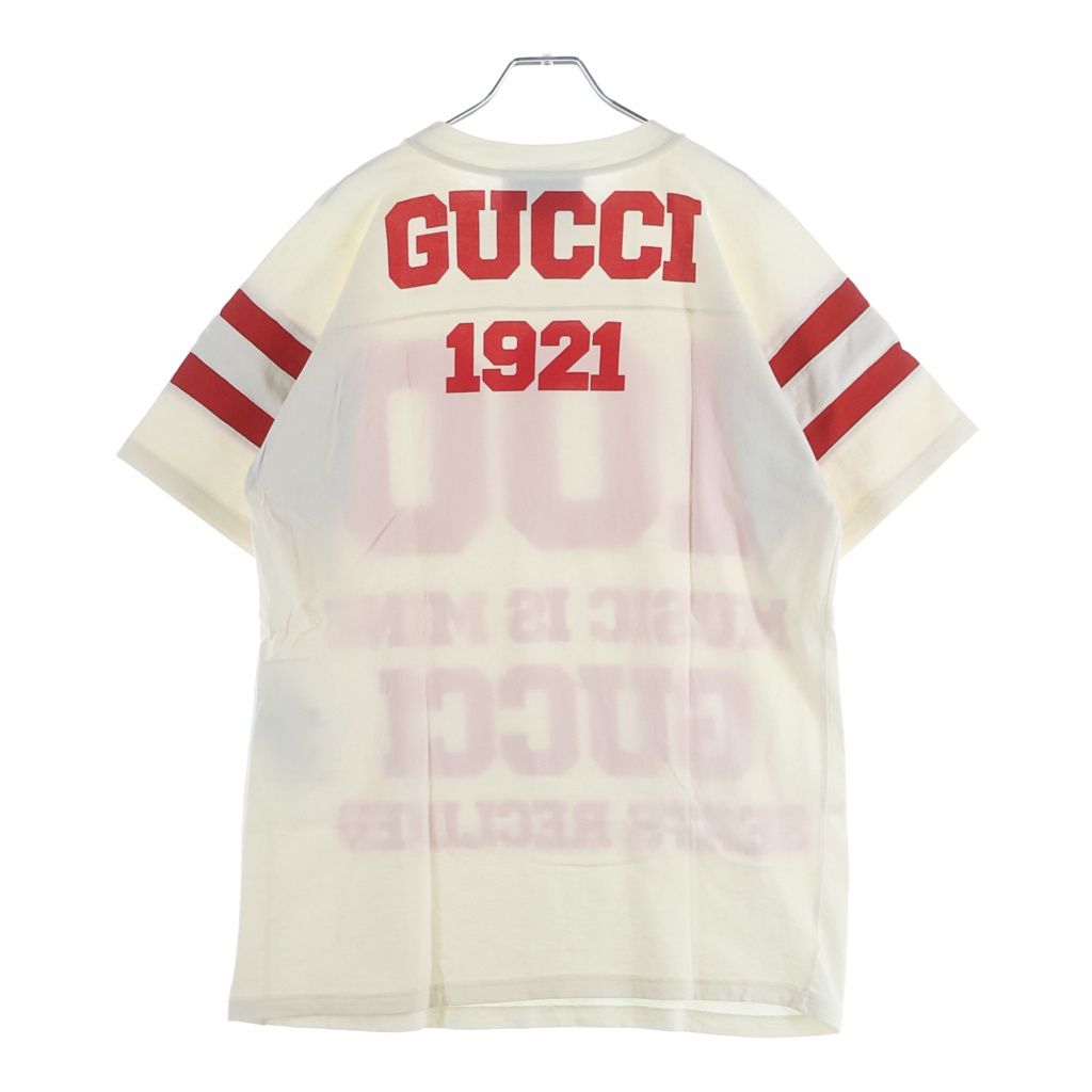 Gucci Anniversary Music IS Mine Logo T-Shirt White #xs — view 2