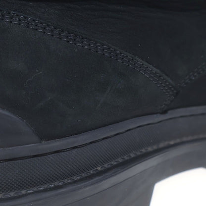 Dior Oblique Embossed Leather Lace Up Work Short Boots Black — view 6