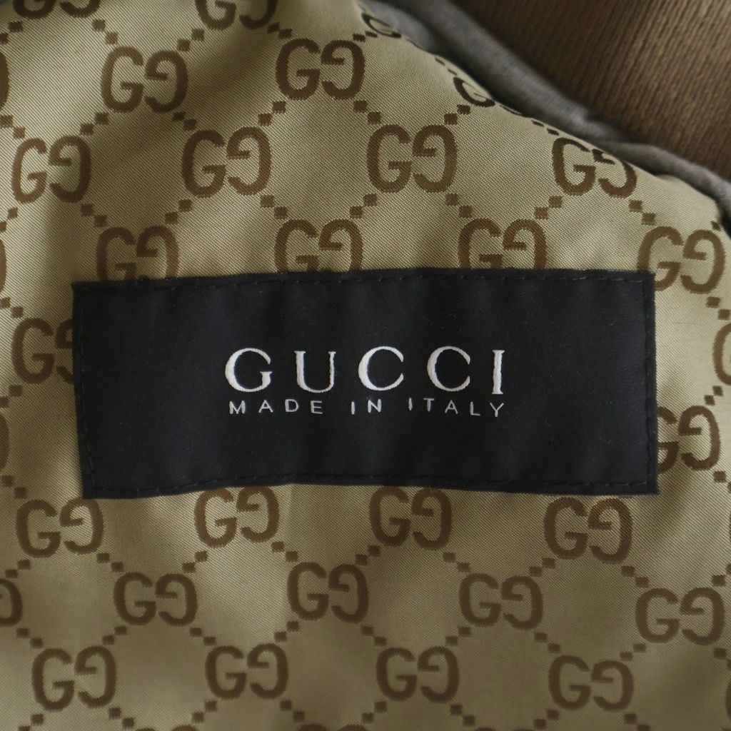 Gucci GG Pattern Nylon Light Jacket Gold Silver — view 6