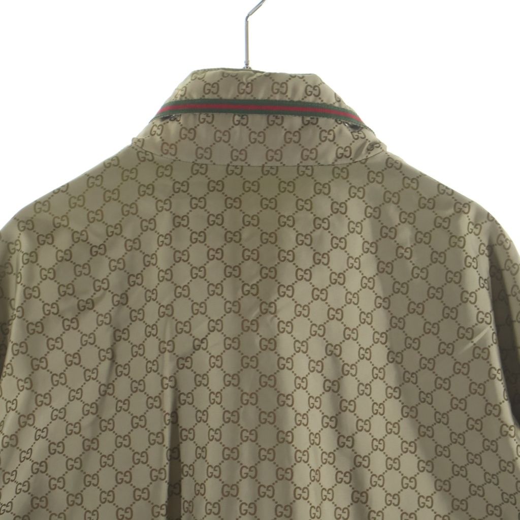 Gucci GG Pattern Nylon Light Jacket Gold Silver — view 4
