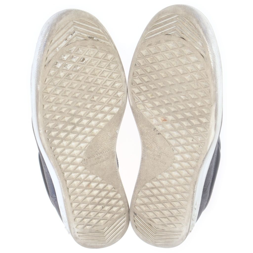 Louis Vuitton Luxembourg Line Monogram Eclipse Lace Up Sneakers Black — view 5