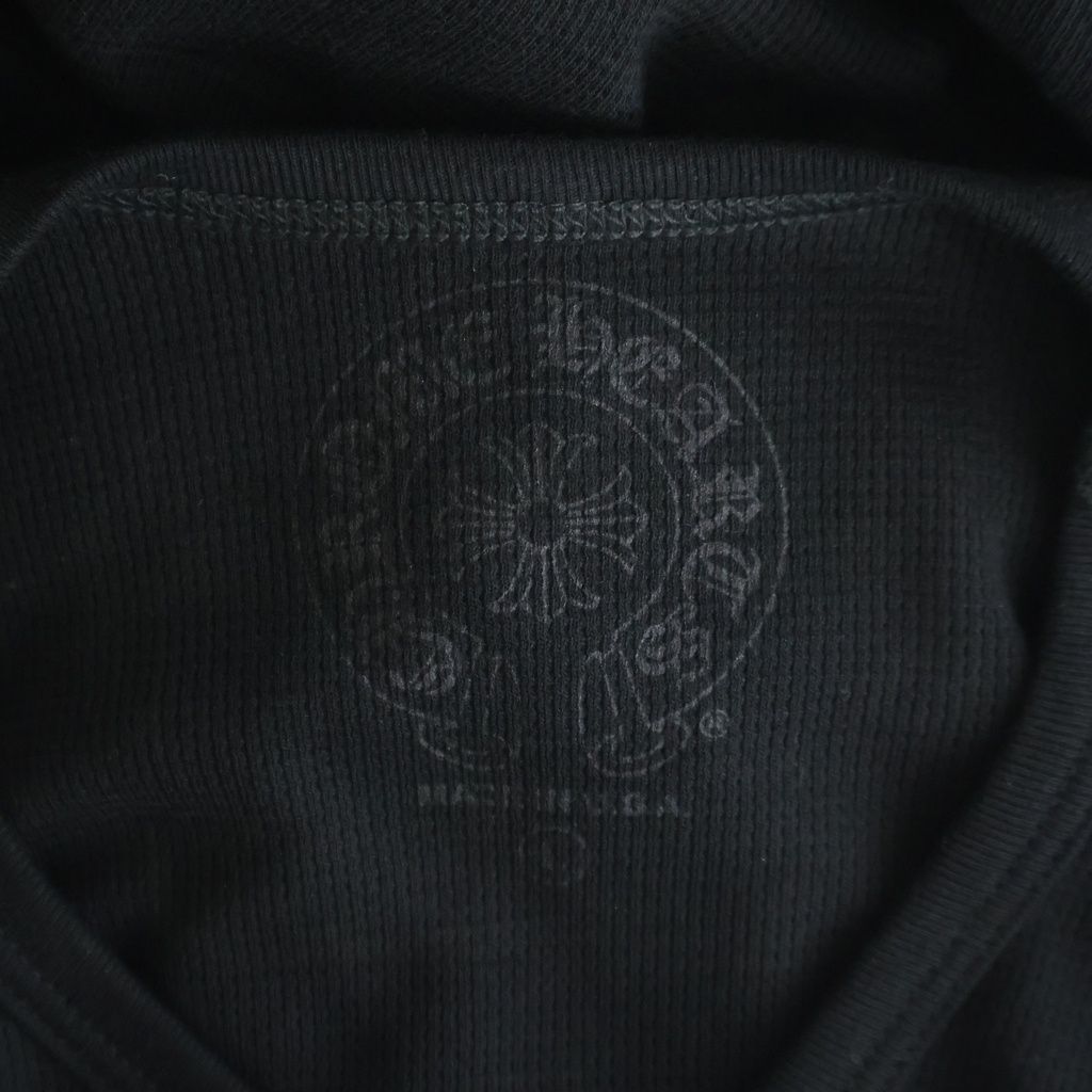 Chrome Hearts Horseshoe Thermal L S Tee Long Sleeve T-Shirt Black — view 7