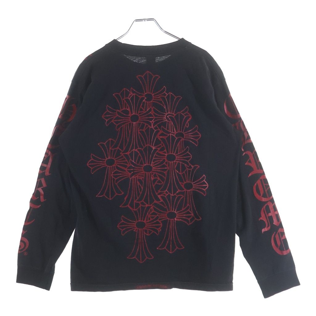 Chrome Hearts Back Cemetery Cross Vine Dagger Print L S Tee Sleeve CH Long