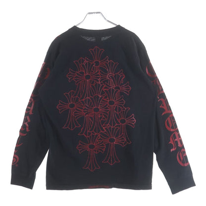 Chrome Hearts Back Cemetery Cross Vine Dagger Print L S Tee Sleeve CH Long