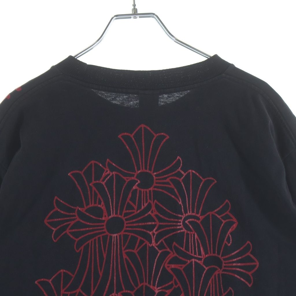 Chrome Hearts Back Cemetery Cross Vine Dagger Print L S Tee Sleeve CH Long — view 4