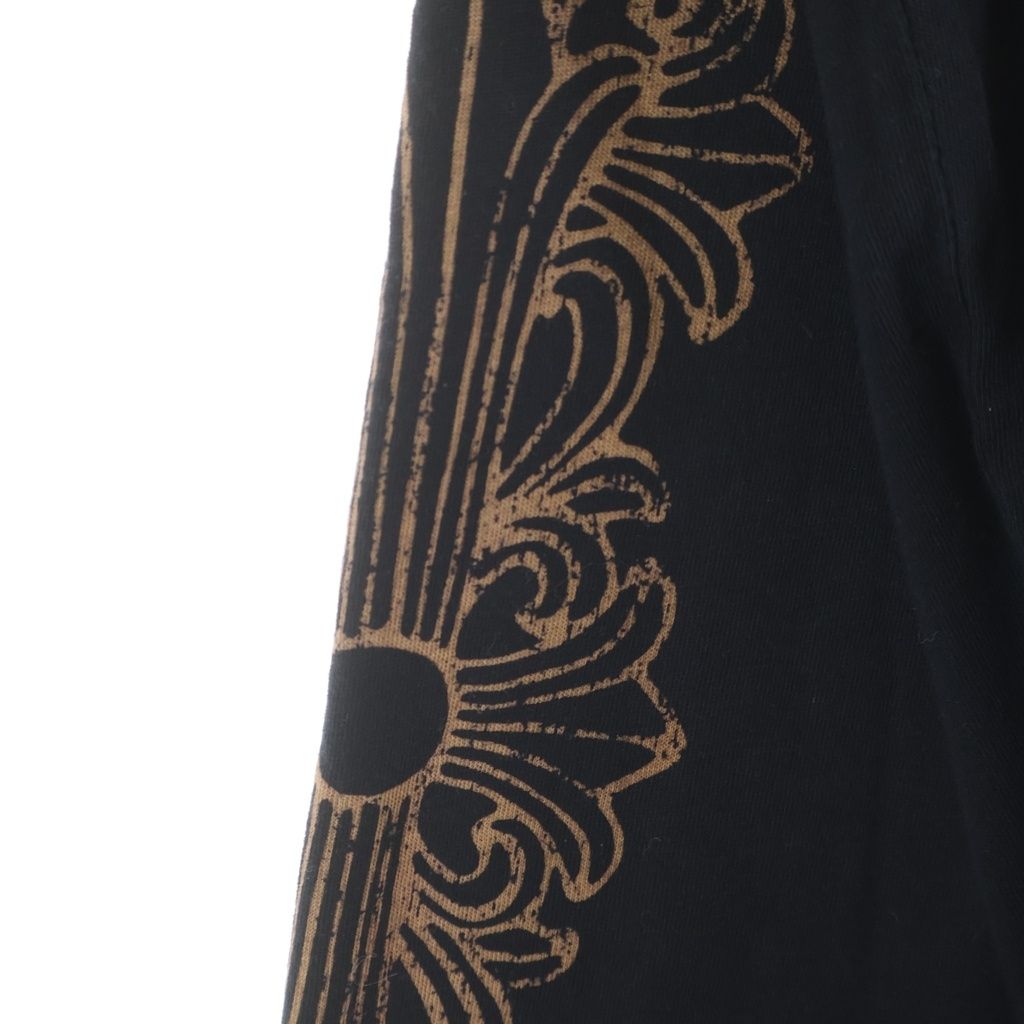 Chrome Hearts Sleeve Floral Print Long T-Shirt Black Brown — view 7