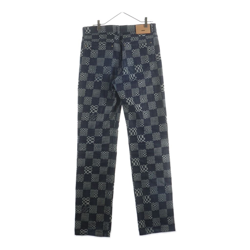 Louis Vuitton Distorted Damier Denim Pants Indigo — view 2