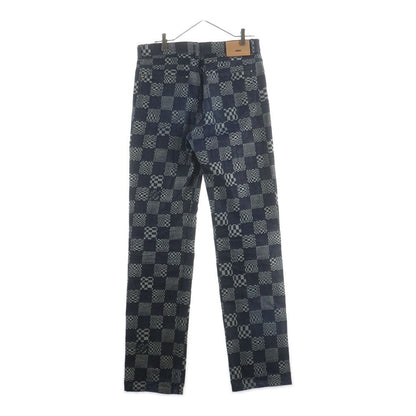Louis Vuitton Distorted Damier Denim Pants Indigo — view 2
