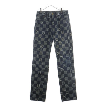 Louis Vuitton Distorted Damier Denim Pants Indigo