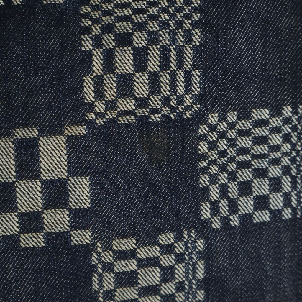 Louis Vuitton Distorted Damier Denim Pants Indigo — view 5