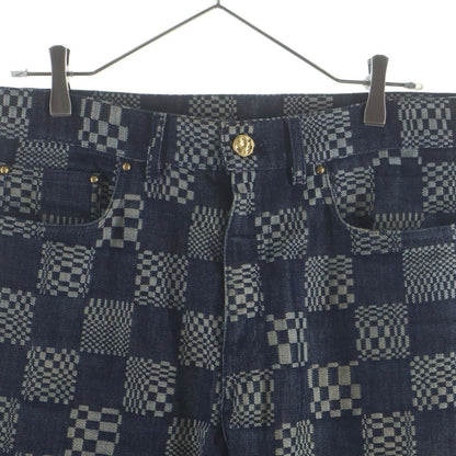 Louis Vuitton Distorted Damier Denim Pants Indigo — view 3