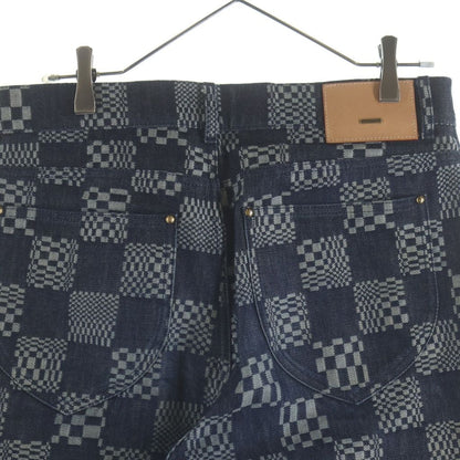 Louis Vuitton Distorted Damier Denim Pants Indigo — view 4
