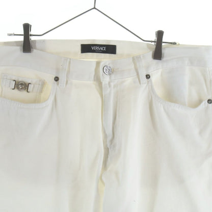 Versace Regular Fit Denim Pants White — view 3