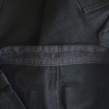 Chrome Hearts Carpenter Cnvs Blk Long Pants with Cross Patch Black Purple — view 7