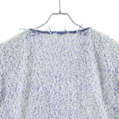 Chanel Fantasy Tweed Collarless Jacket White — view 4