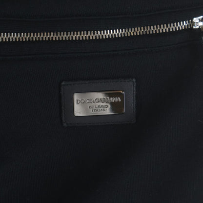 Dolce & Gabbana Logo Plate Zip Pocket Sweatshirt Track Easy Pants Black — view 6