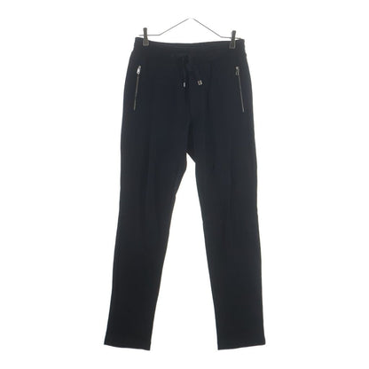 Dolce & Gabbana Logo Plate Zip Pocket Sweatshirt Track Easy Pants Black