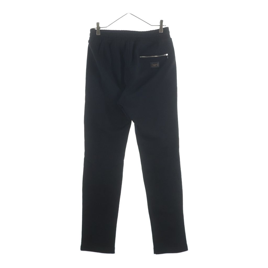 Dolce & Gabbana Logo Plate Zip Pocket Sweatshirt Track Easy Pants Black — view 2