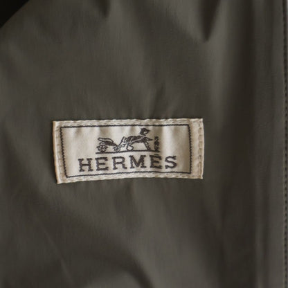 Hermes Bicolor Nylon Hooded Zip Up Jacket Hoodie Orange Beige — view 6