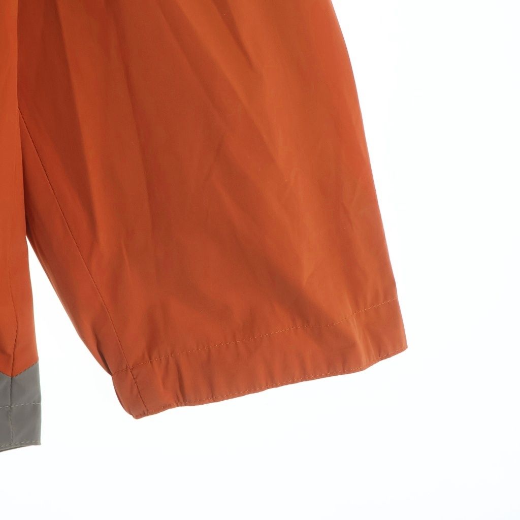 Hermes Bicolor Nylon Hooded Zip Up Jacket Hoodie Orange Beige — view 5