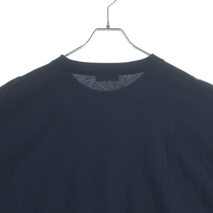 Balenciaga Hem Logo Tag Crew Neck Short Sleeve T-Shirt Navy — view 4