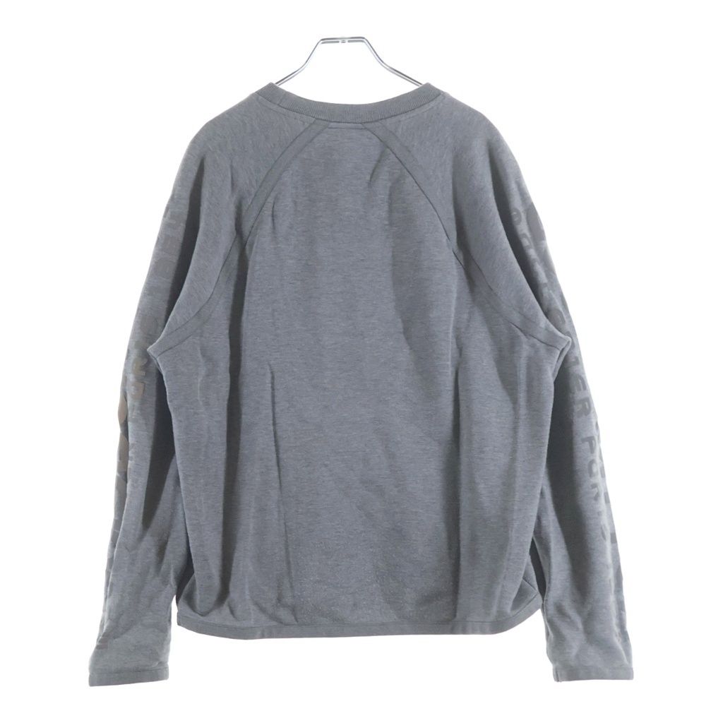 Louis Vuitton Arm Reflective Logo Print Crew Neck Pullover Sweatshirt Gray — view 2