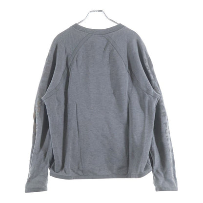 Louis Vuitton Arm Reflective Logo Print Crew Neck Pullover Sweatshirt Gray — view 2