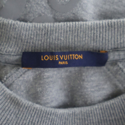 Louis Vuitton Arm Reflective Logo Print Crew Neck Pullover Sweatshirt Gray — view 6