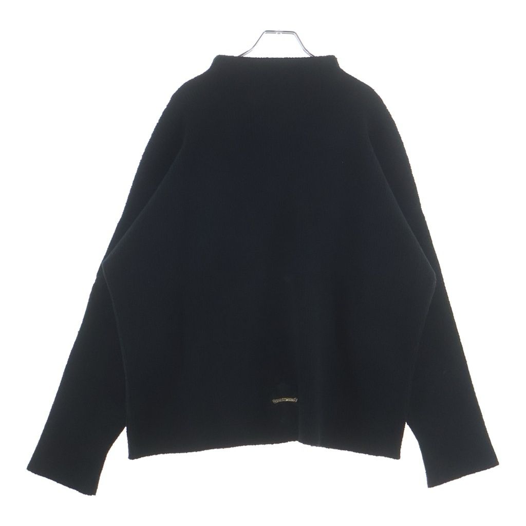 Chrome Hearts Calf Hair Cross Patch High Neck Knit Sweater Black — view 2
