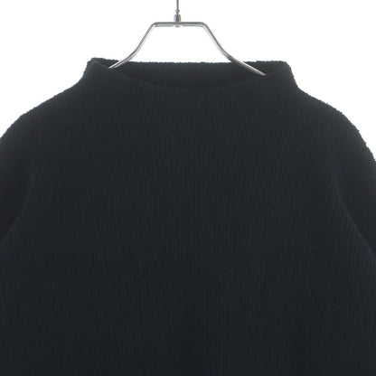 Chrome Hearts Calf Hair Cross Patch High Neck Knit Sweater Black — view 3