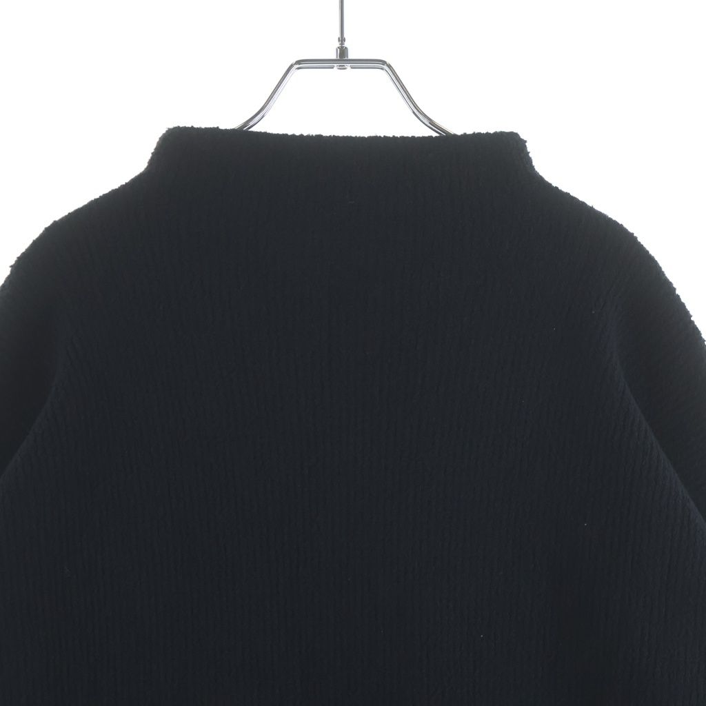 Chrome Hearts Calf Hair Cross Patch High Neck Knit Sweater Black — view 4
