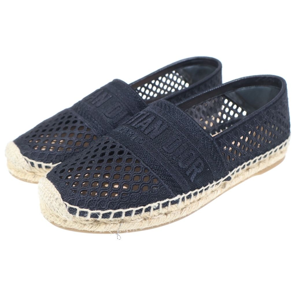 Dior Espadrille Slip on Low Cut Shoes Black — view 2