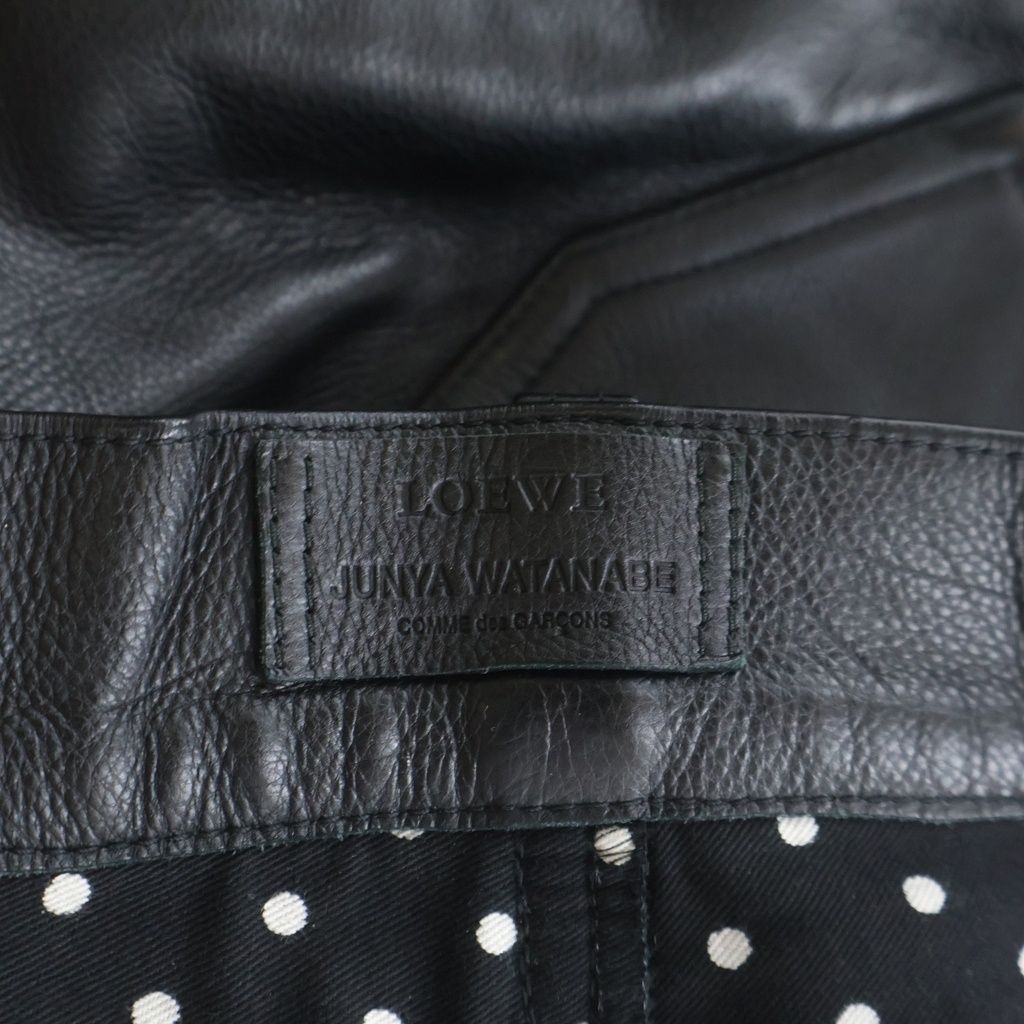 Loewe Junya Watanabe Comme Des Garcons Des Patchwa Cles the Pants Black — view 7