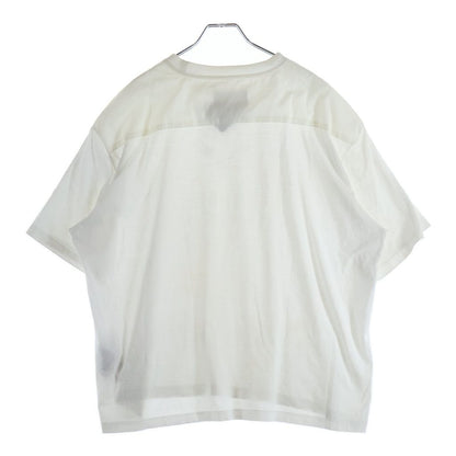 Prada Bijou Triangle Logo Studs Short Sleeve T-Shirt White — view 2
