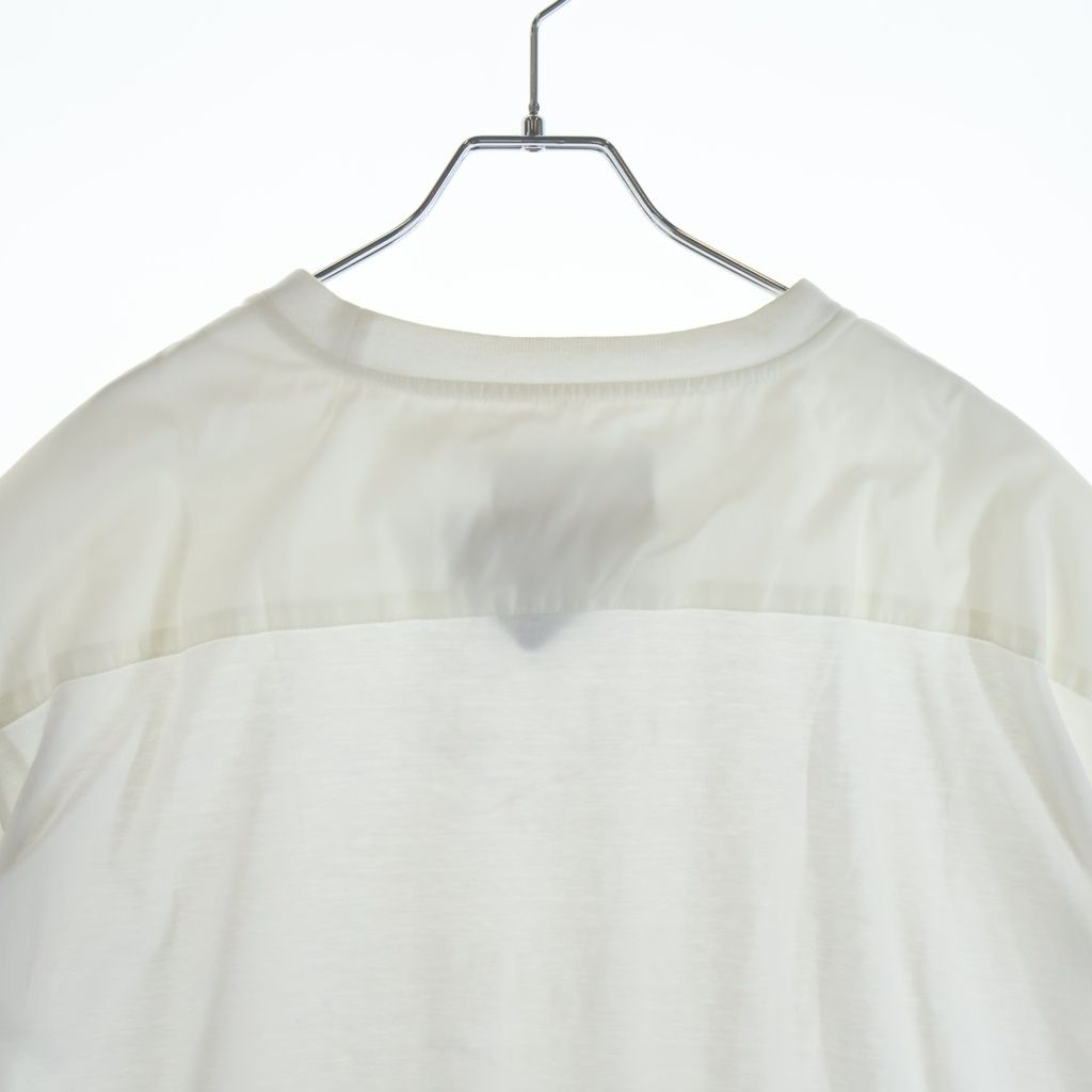 Prada Bijou Triangle Logo Studs Short Sleeve T-Shirt White — view 4