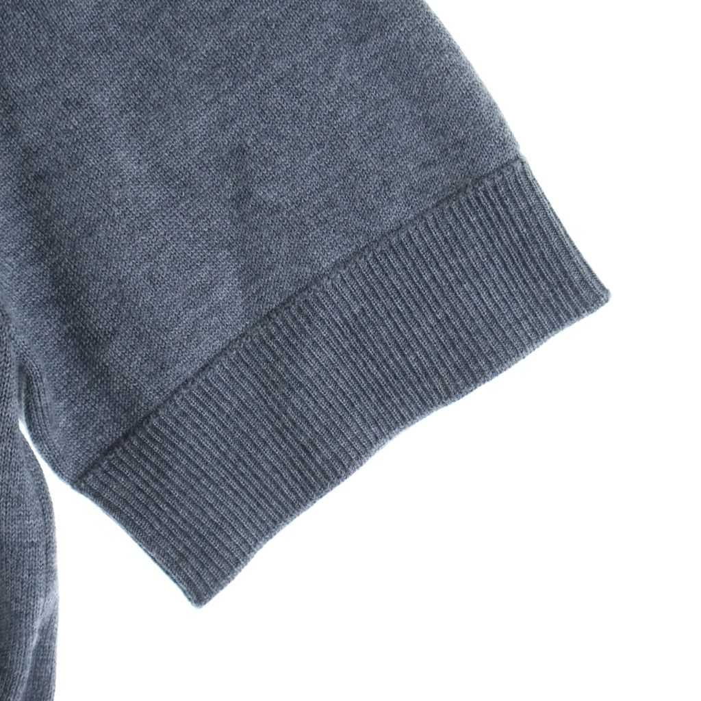 Gucci Embroidered Fine Wool Turtleneck Knit Gray Sweater — view 5