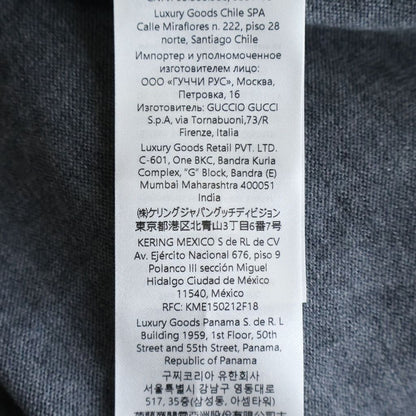 Gucci Embroidered Fine Wool Turtleneck Knit Gray Sweater — view 8